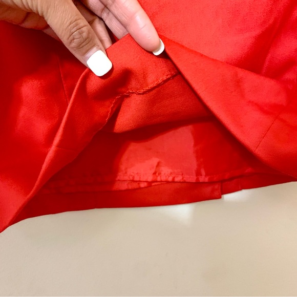 H&M Belted Skirt - Red - Size 6 - Picture 6 of 10